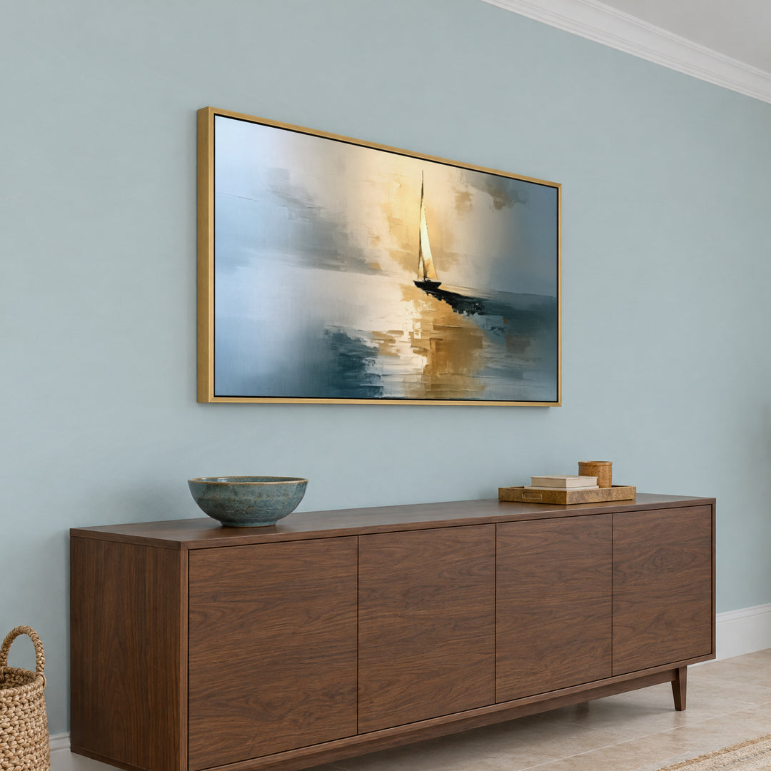 Blue and Gold Seascape