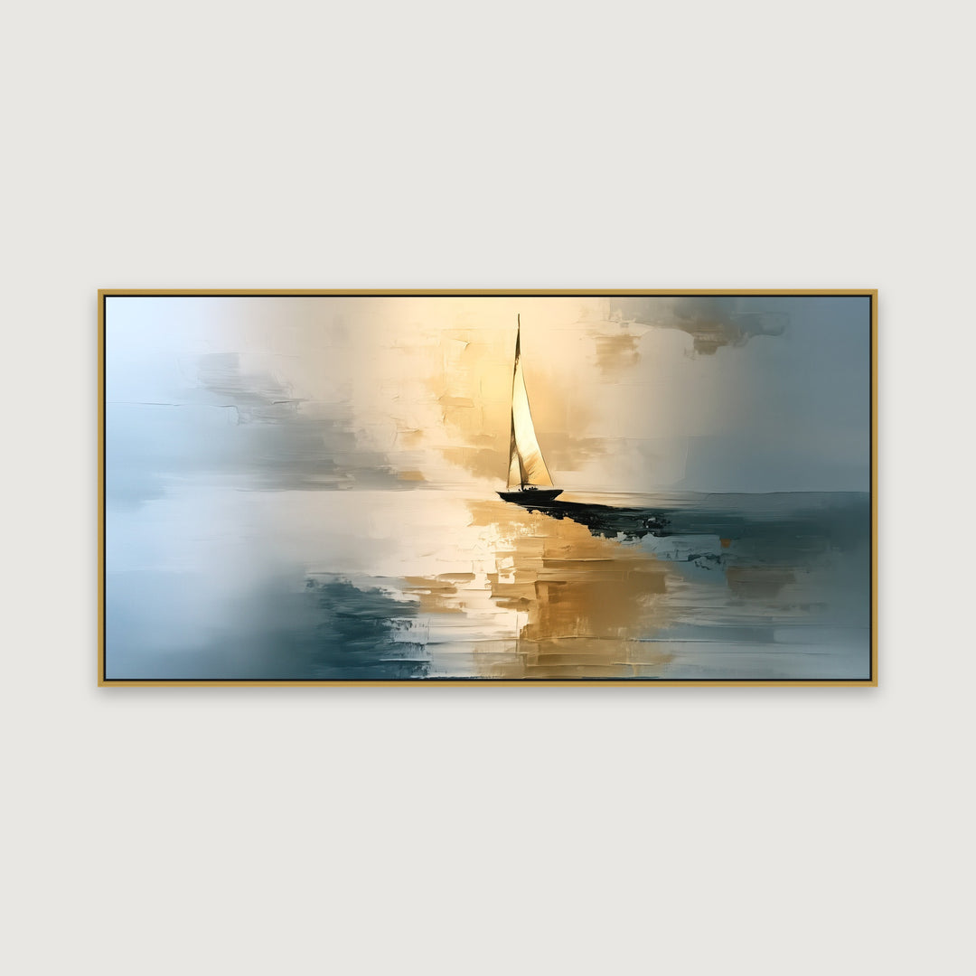 Blue and Gold Seascape