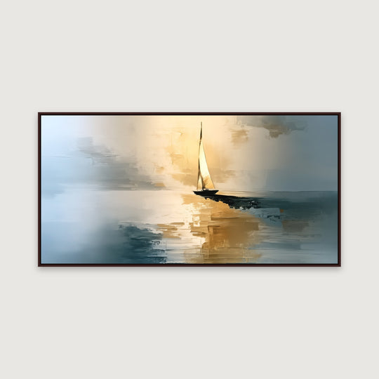 Blue and Gold Seascape