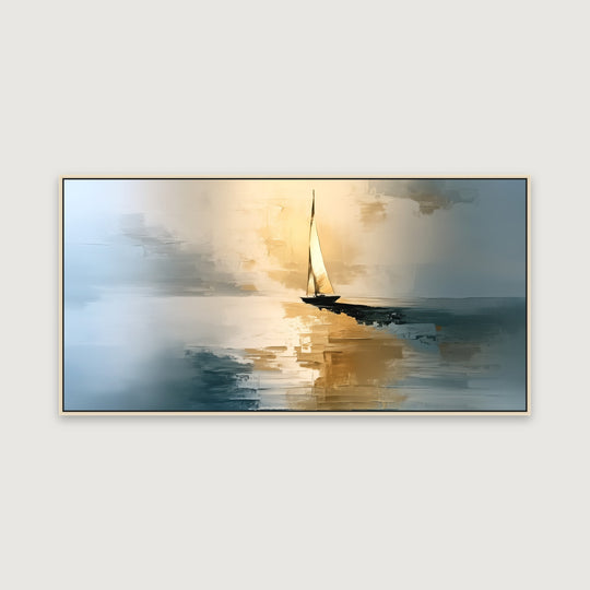 Blue and Gold Seascape