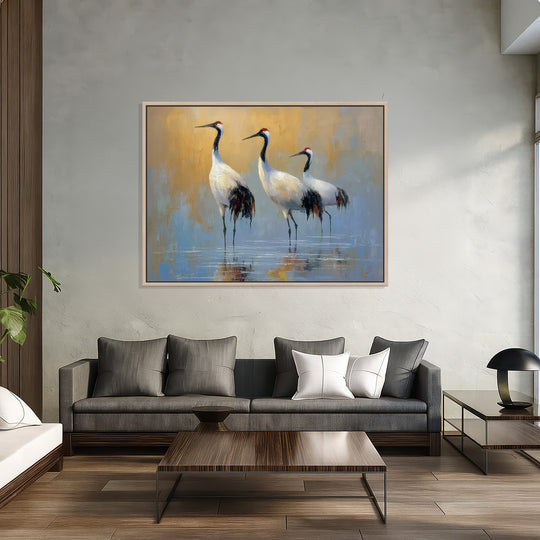 Wading Cranes