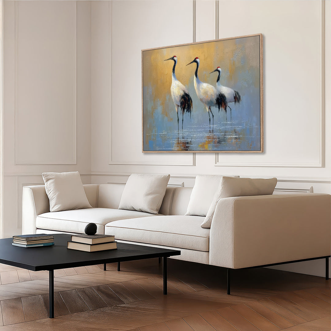 Wading Cranes