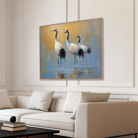 Wading Cranes