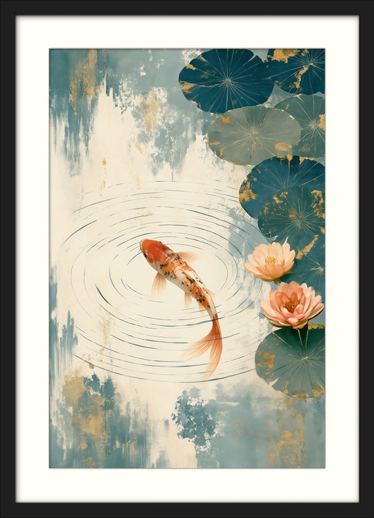 Orange Carp Wall Art