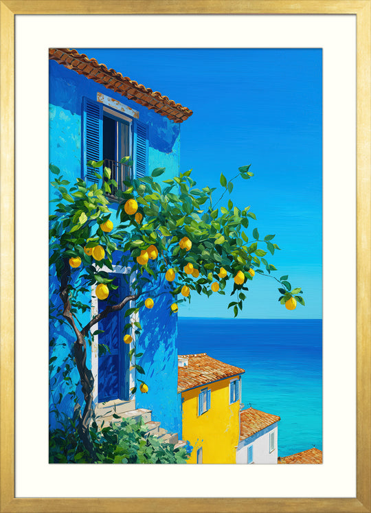 Mediterranean Lemon Art Print