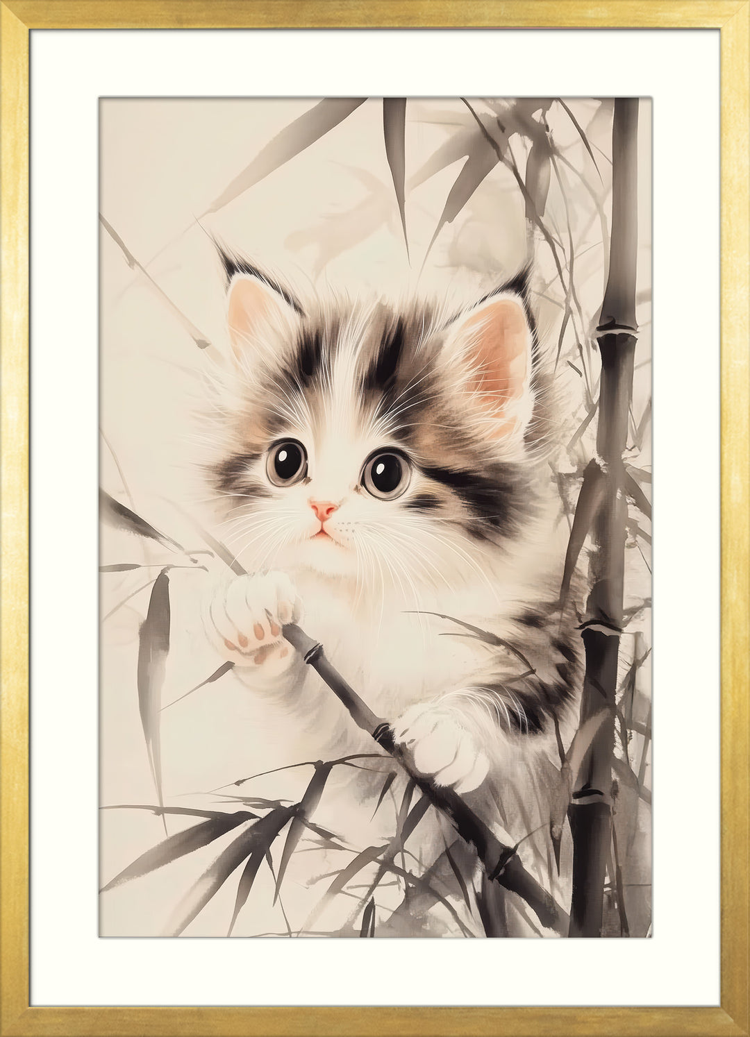 Cute Kitten Wall Art Print