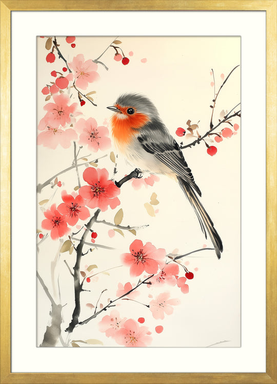 Robin Bird Wall Art Print