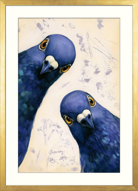 Blue Peacock Art Print