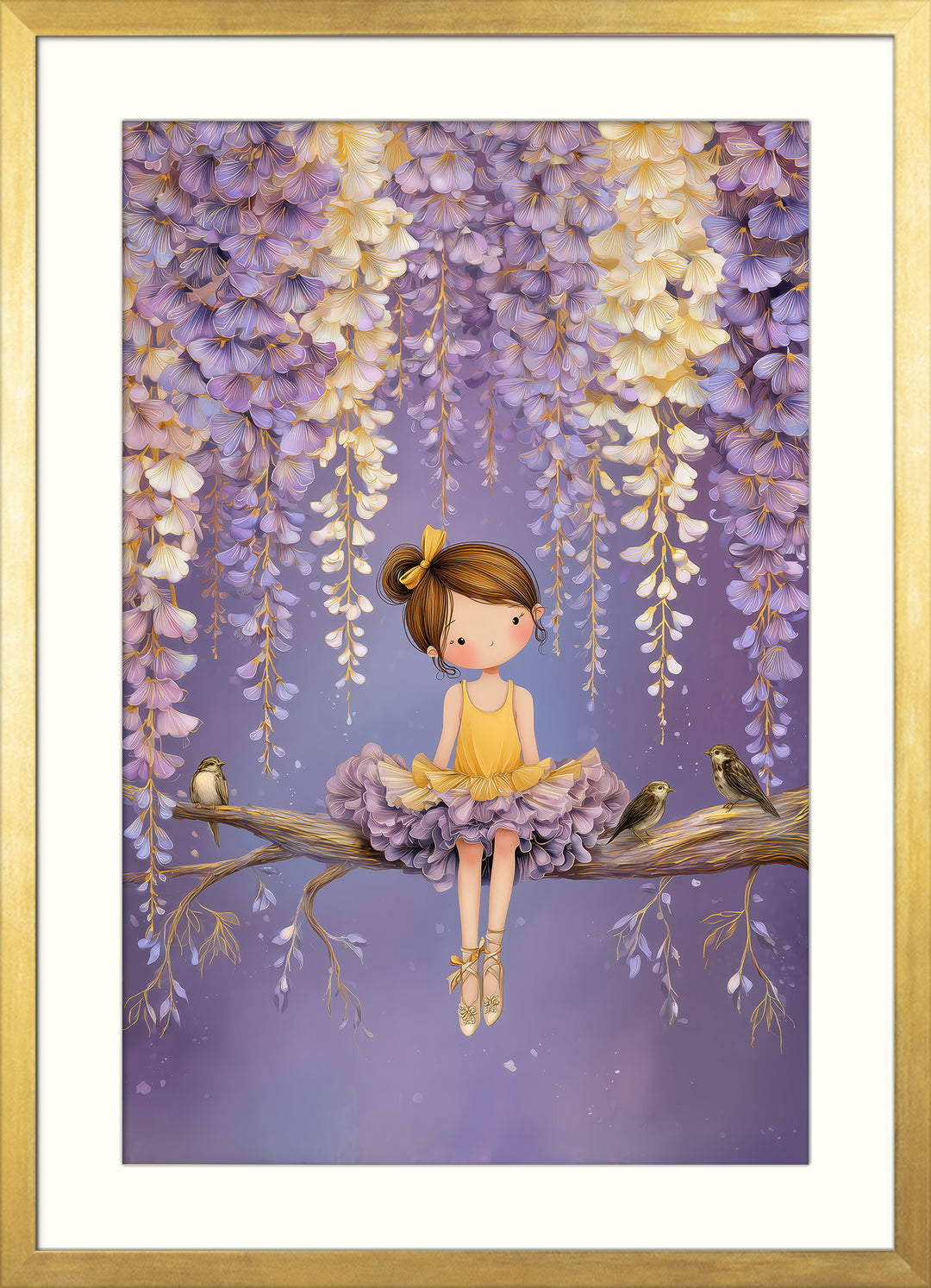 Ballerina Girl Wall Art Print