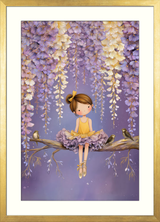 Ballerina Girl Wall Art Print