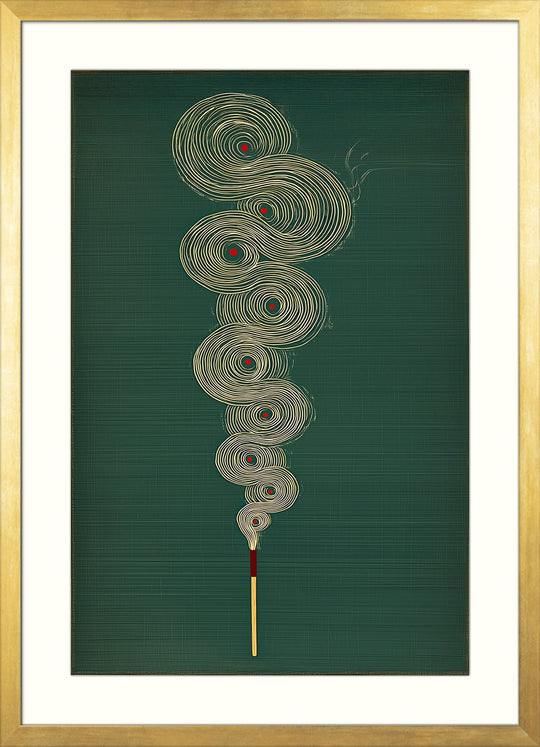 Abstract Incense Wall Art Print