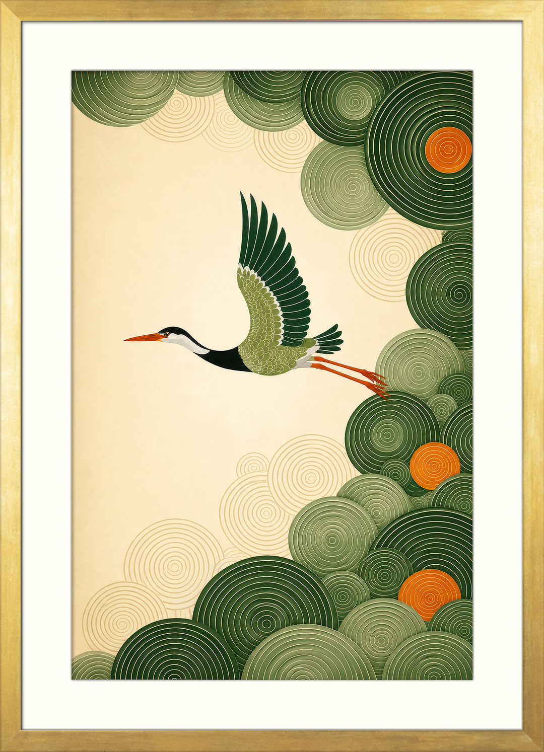 Heron Bird Art Print