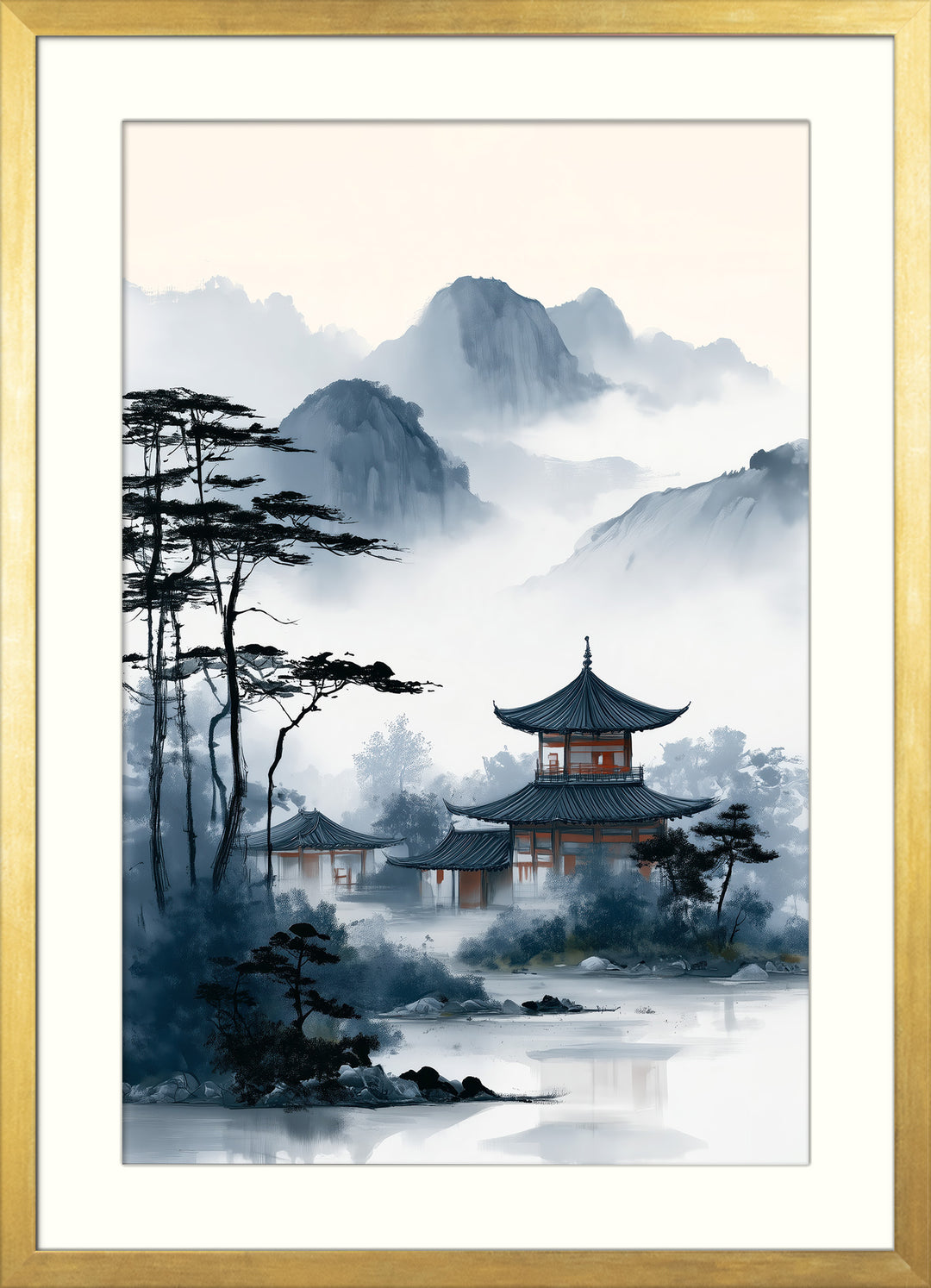 Misty Mountain Art Print