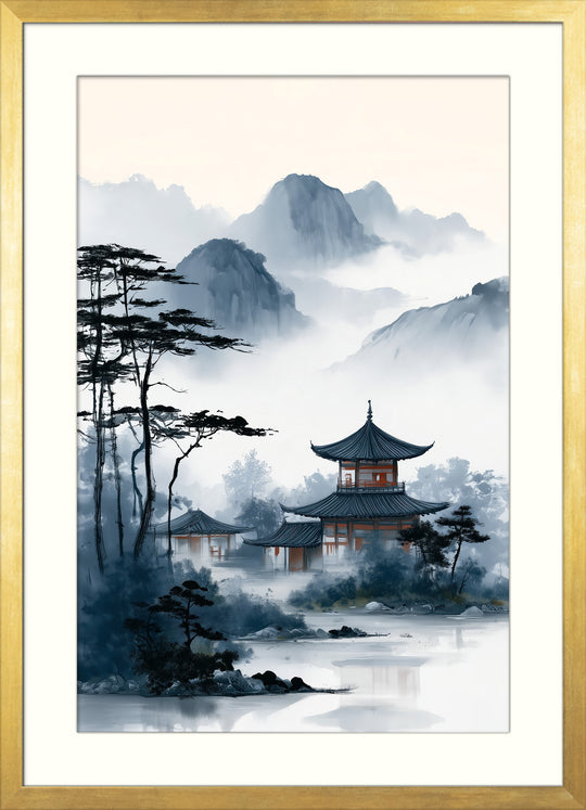 Misty Mountain Art Print