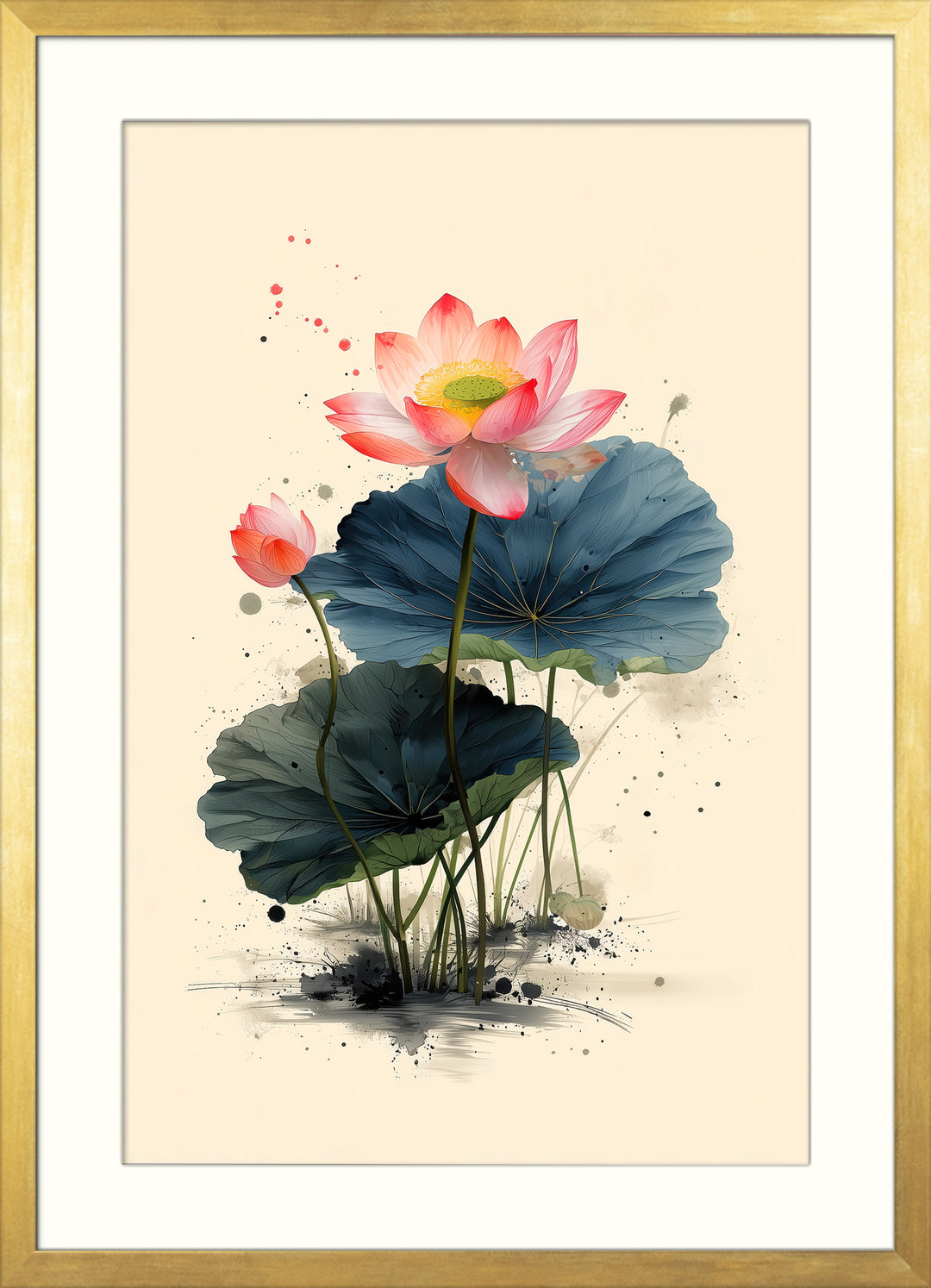 Lotus Flower Wall Art Print
