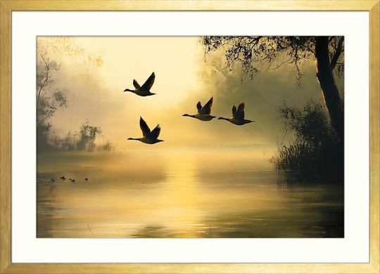Flying Geese Wall Art Print