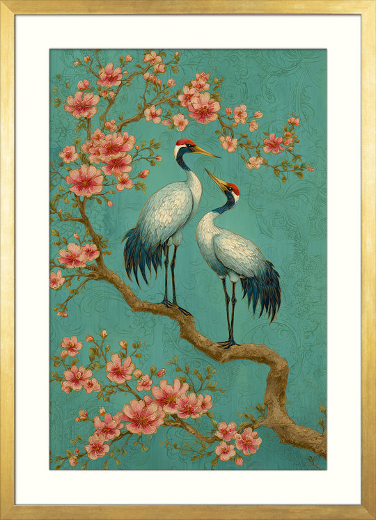 Japanese Crane Wall Art Print