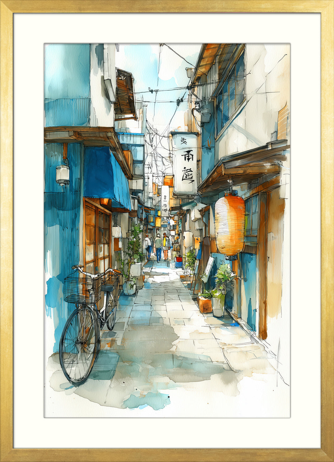 Japanese Alley Wall Art Print