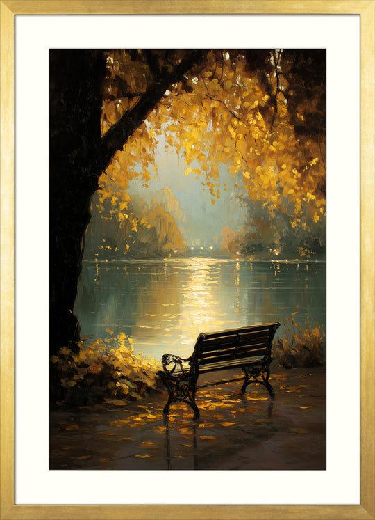 Autumn Lake Art Print
