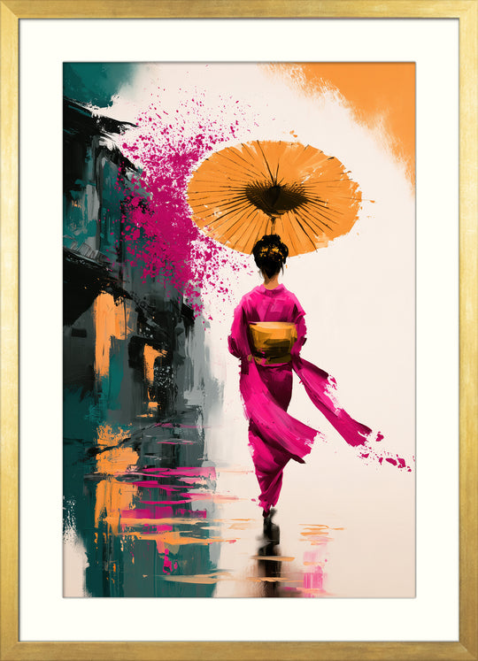 Pink Kimono Wall Art