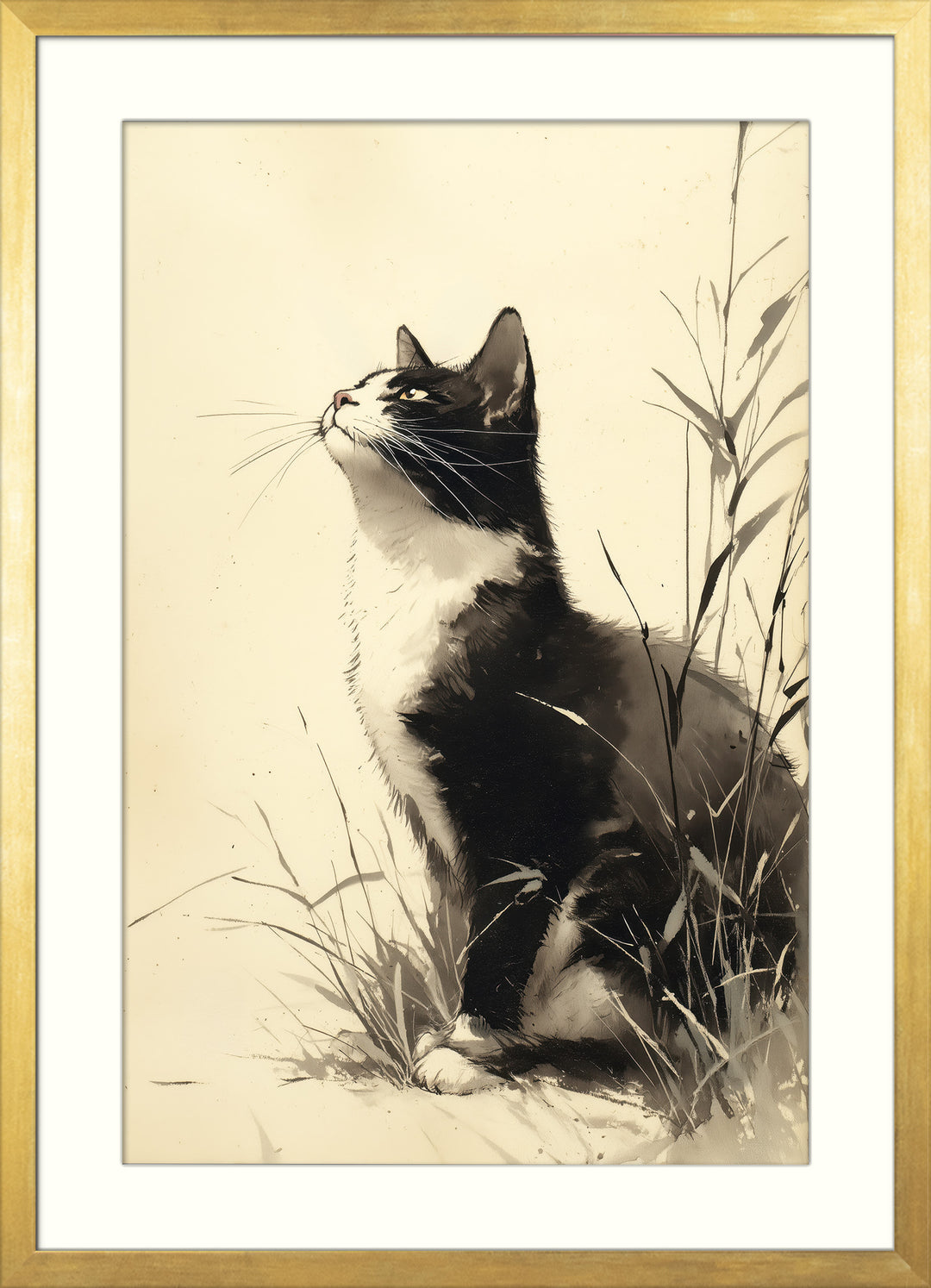 Black Cat Art Print