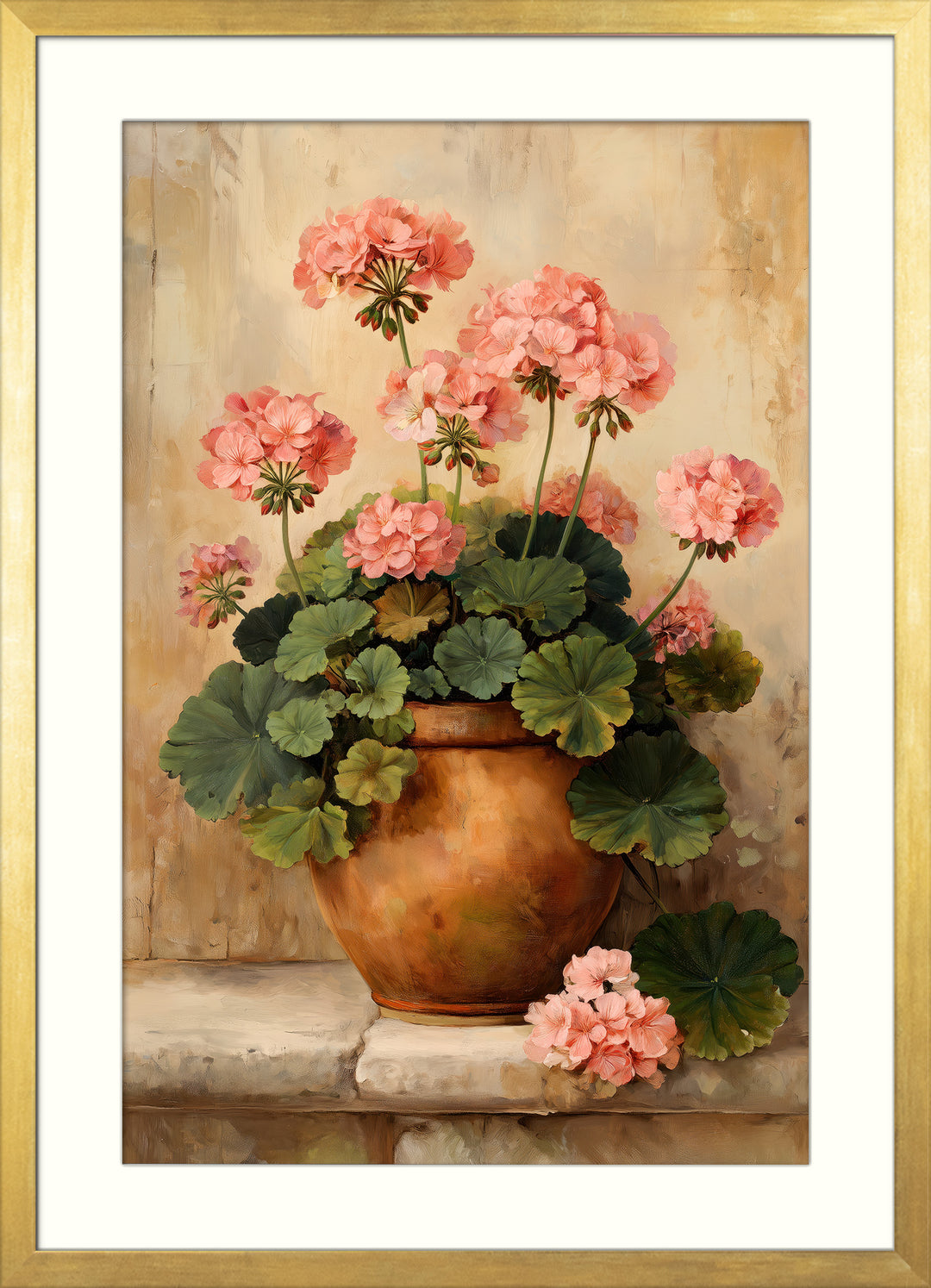 Pink Geranium Art Print