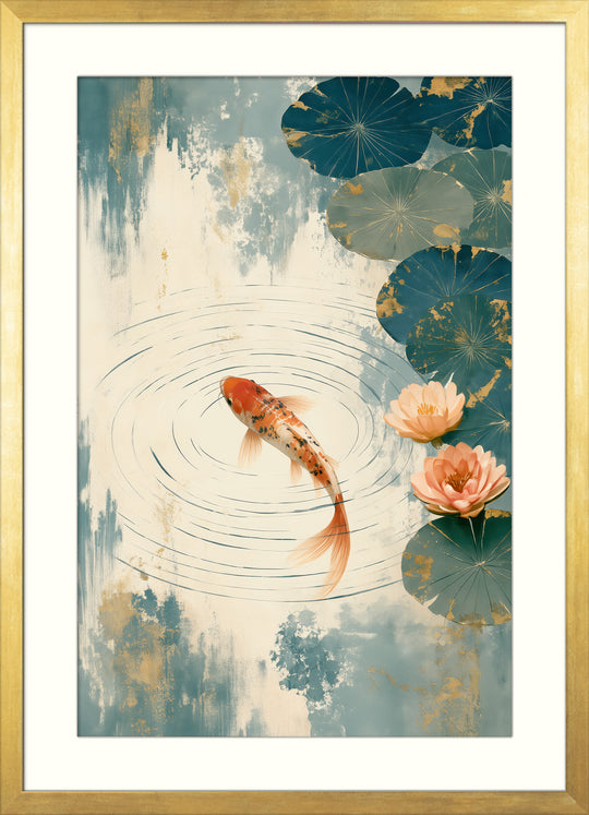 Orange Carp Wall Art