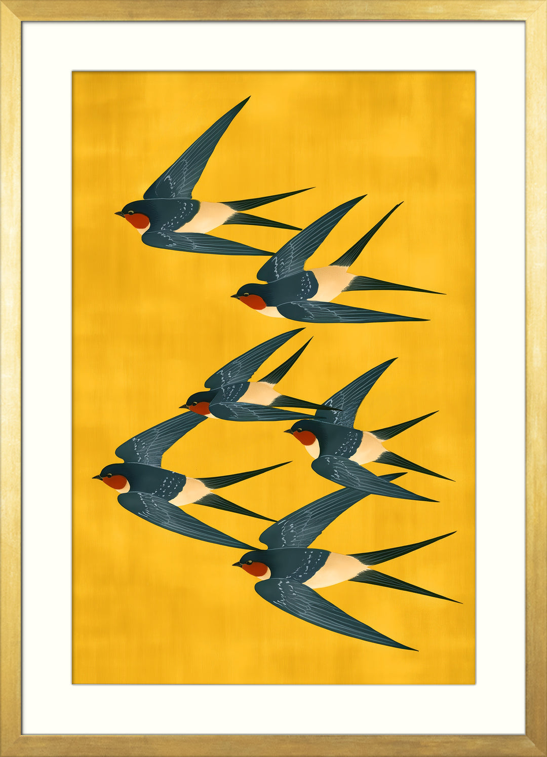 Retro Flying Birds