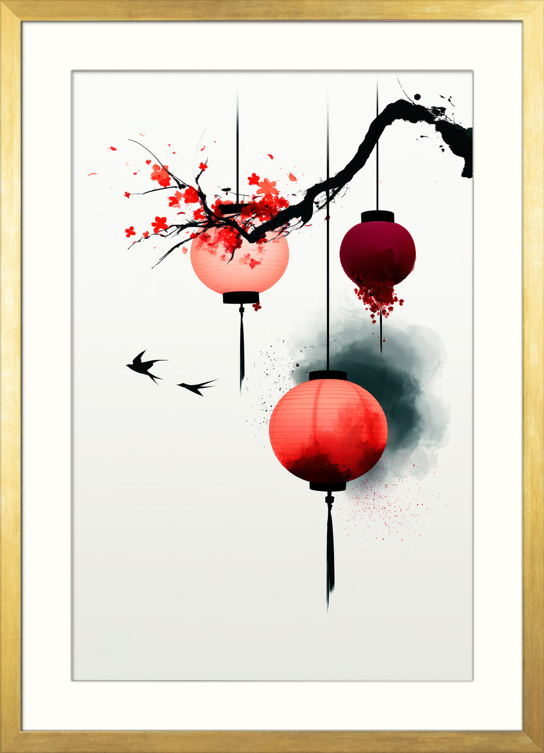 Japanese Lantern Wall Art Print