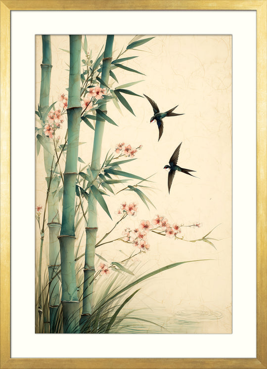 Bamboo Bird Art Print