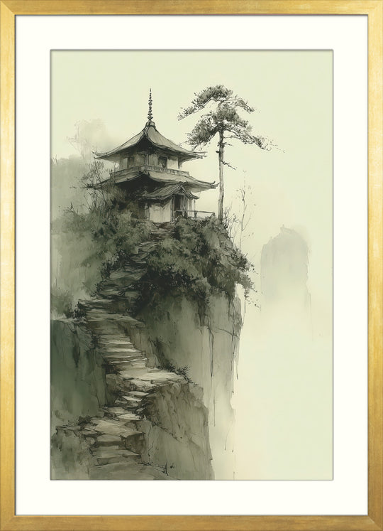 Japanese Temple Wall Art Print