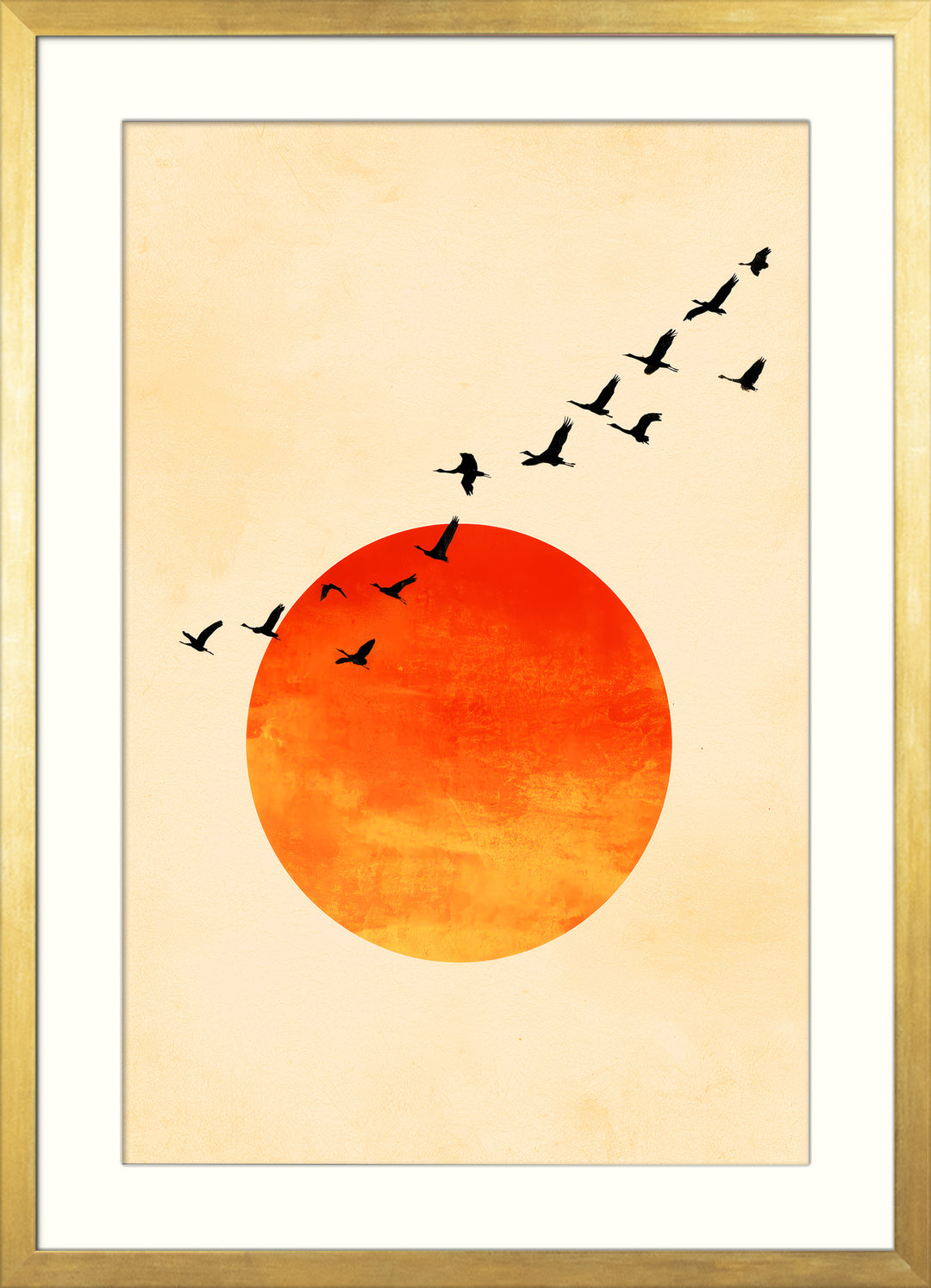 Japanese Red Sun Art Print