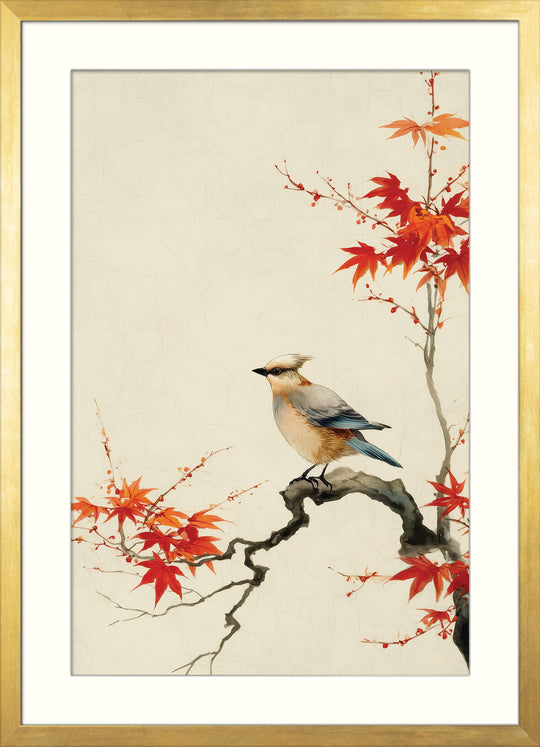 Bird on Maple Branch