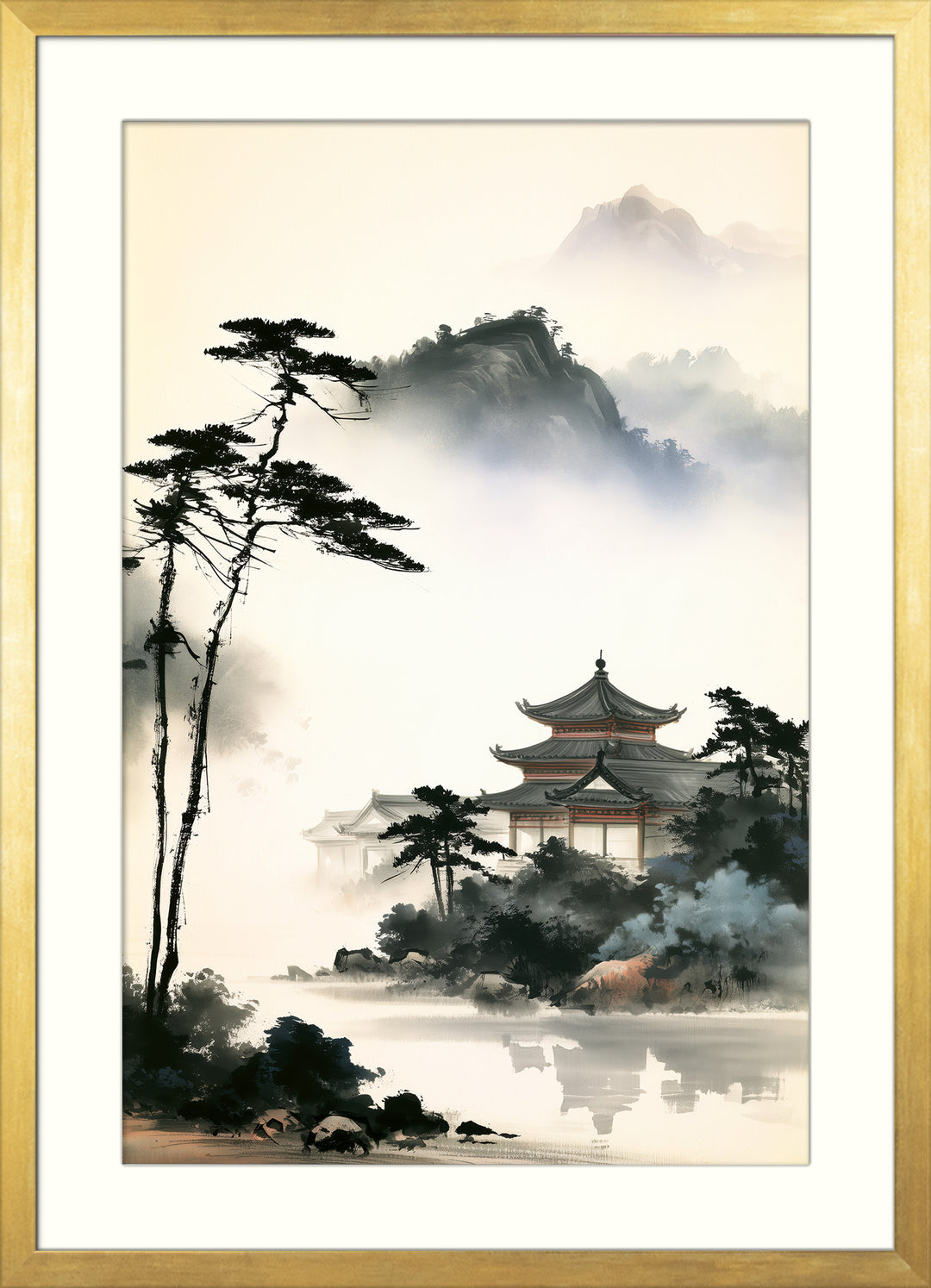 Japanese Temple Art Print