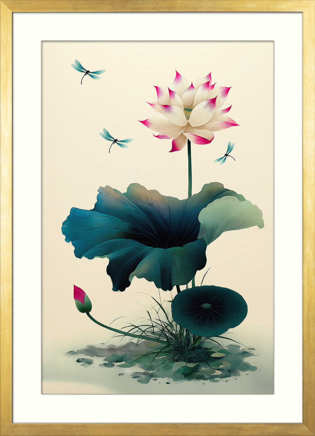 Lotus Flower Wall Art Print
