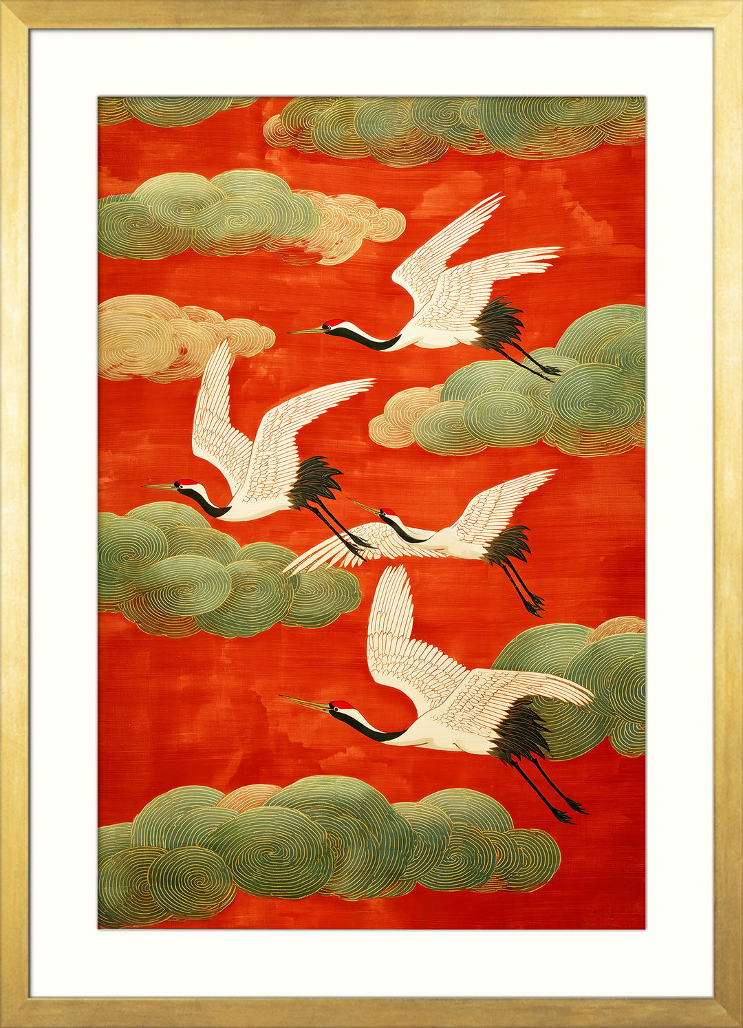 Japanese Crane Art Print