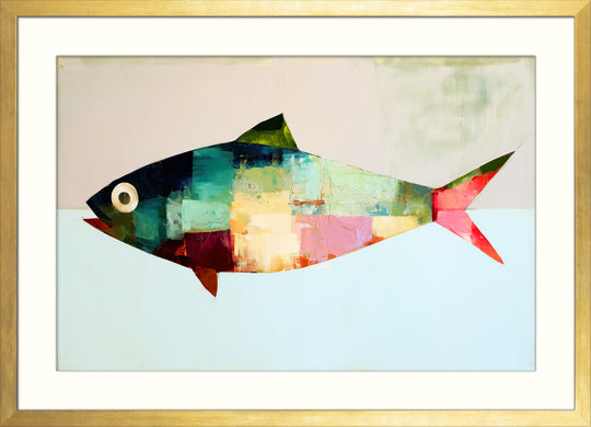 Abstract Fish Wall Art Print