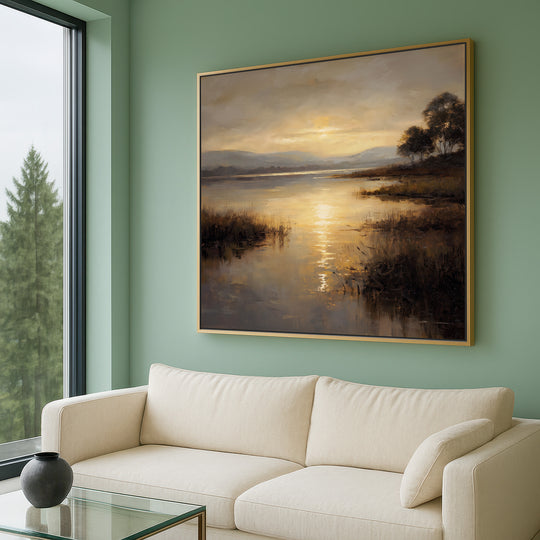 Sunset Lake Scene