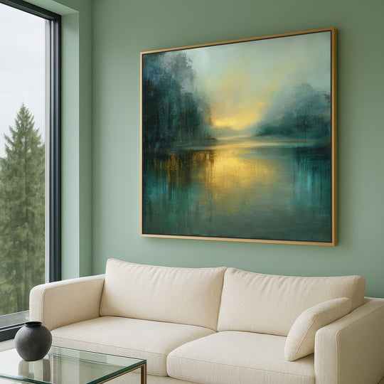Sunrise Lake Scene