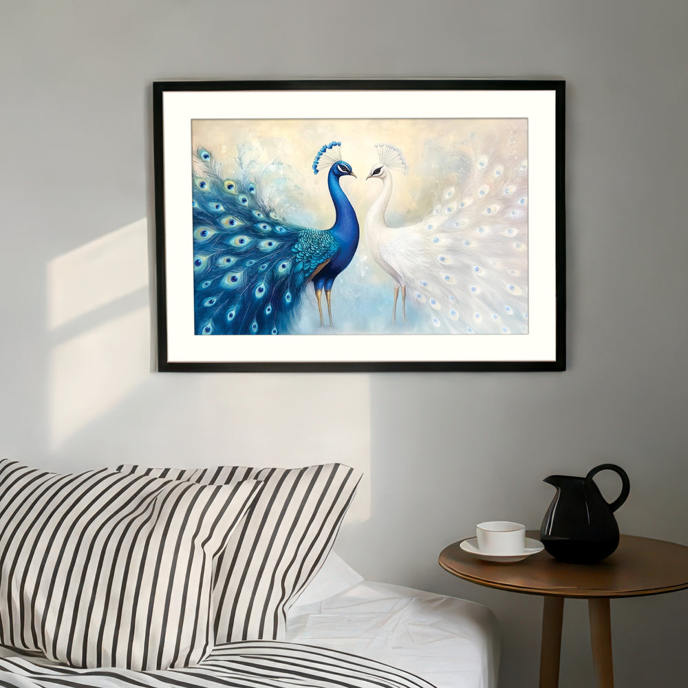 Peacock Pair Wall Art Print