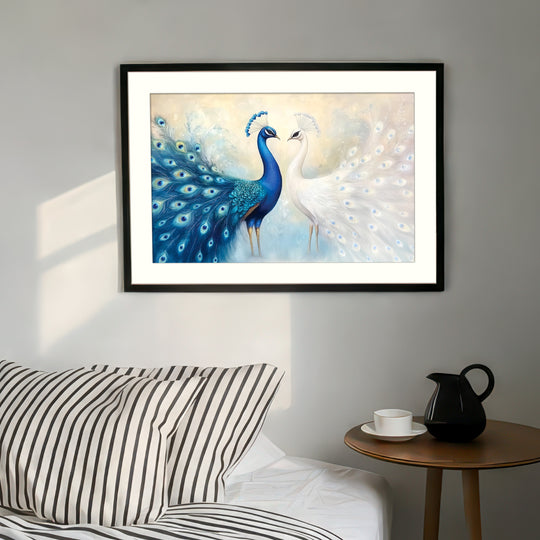 Peacock Pair Wall Art Print