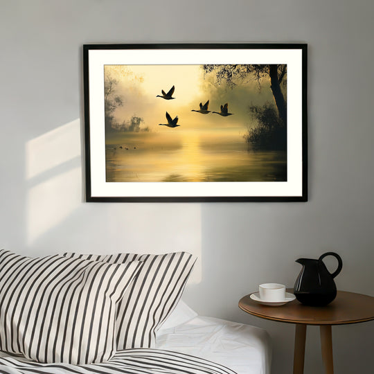 Flying Geese Wall Art Print
