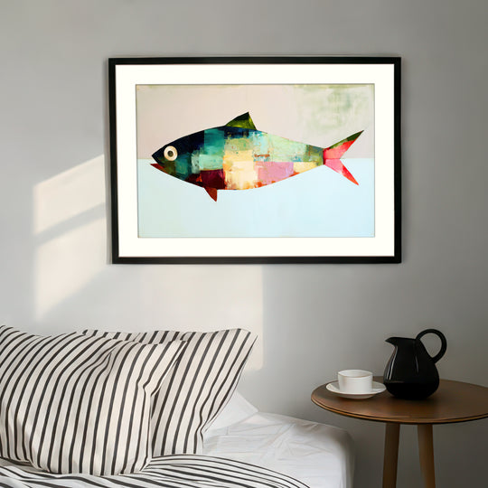 Abstract Fish Wall Art Print