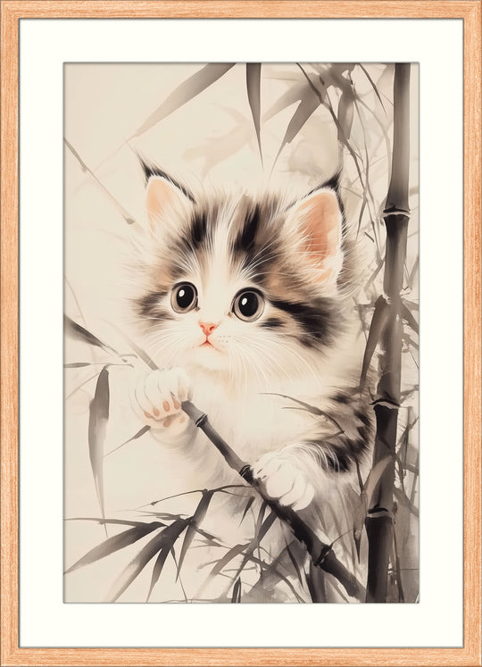 Cute Kitten Wall Art Print