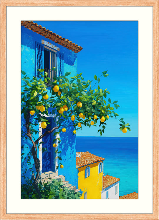 Mediterranean Lemon Art Print