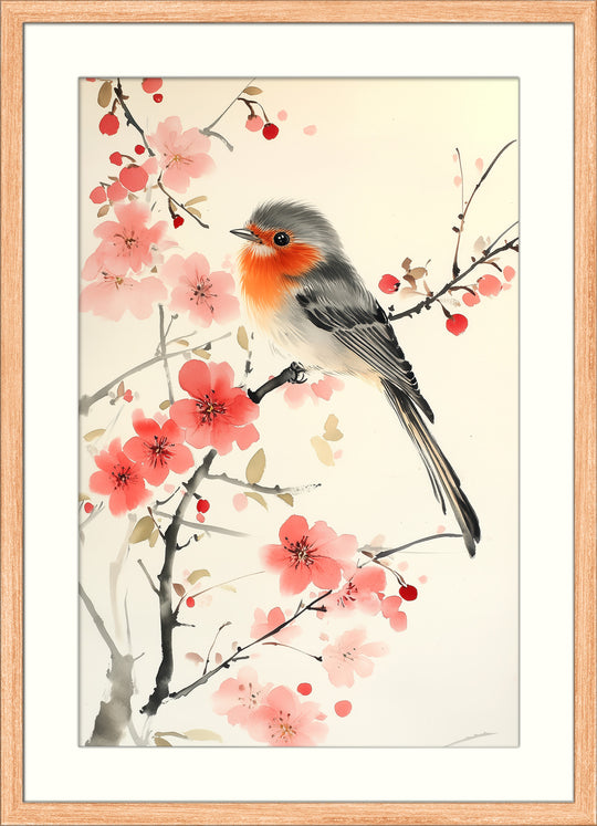 Robin Bird Wall Art Print