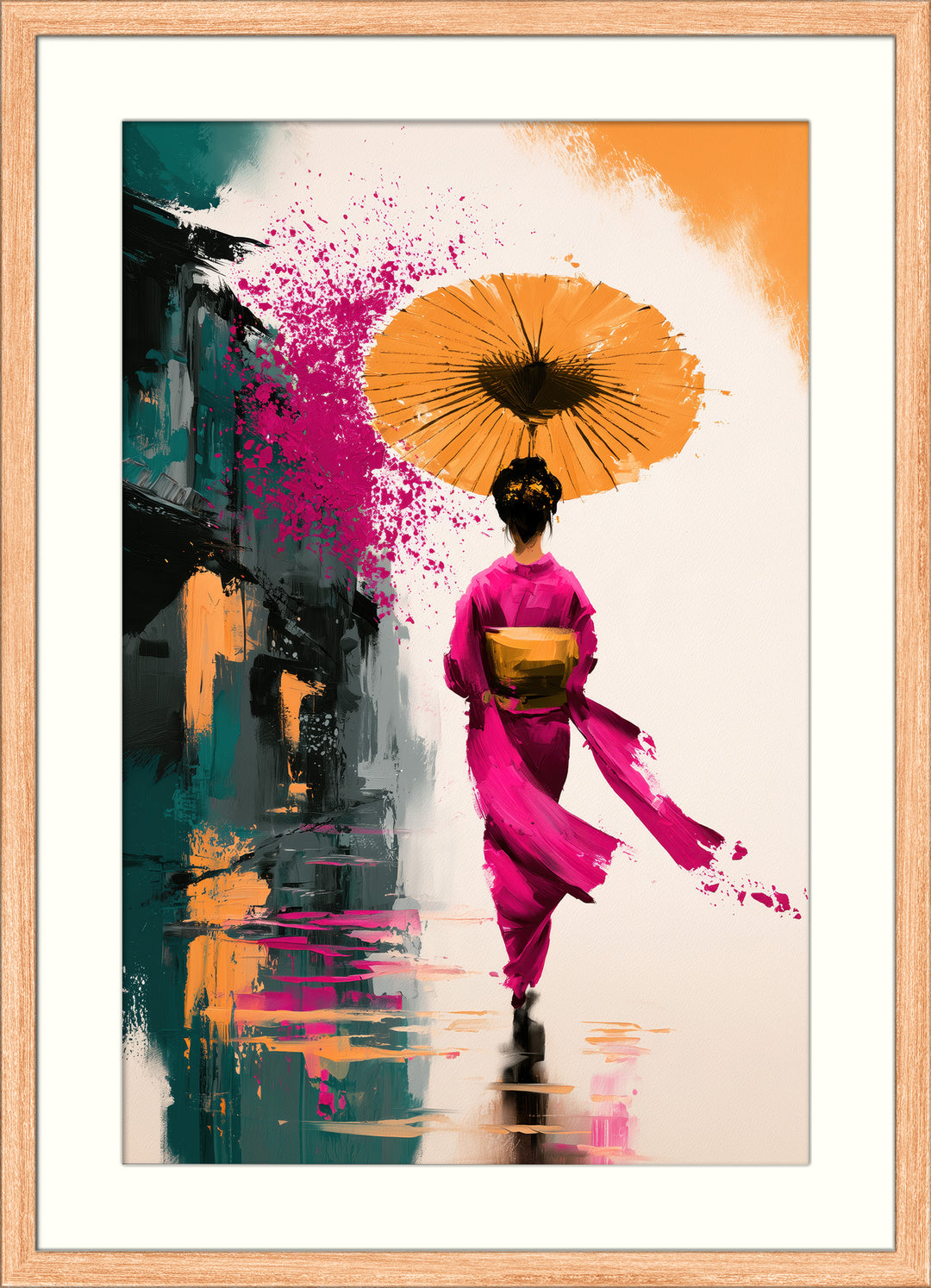 Pink Kimono Wall Art