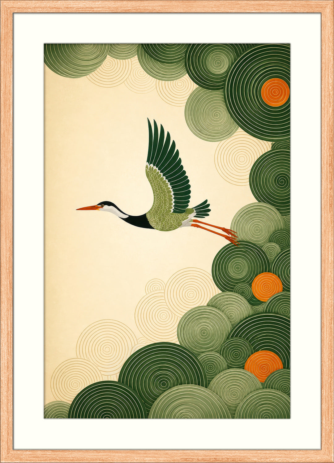 Heron Bird Art Print