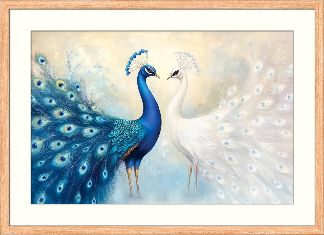 Peacock Pair Wall Art Print
