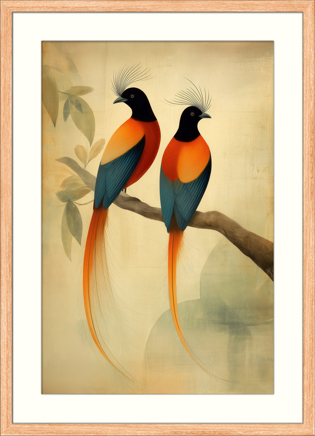 Tropical Birds Wall Art Print